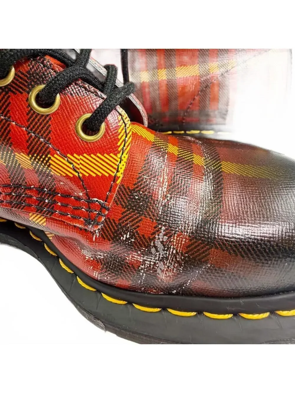 Dr. Martens 1460 McMartens Tartan Leather Boots Men’s Size 9